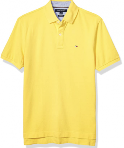 camiseta polo tommy hilfiger manga corta amarillo